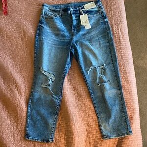 a.n.a Women’s Distressed Light Blue Boyfriend Jeans